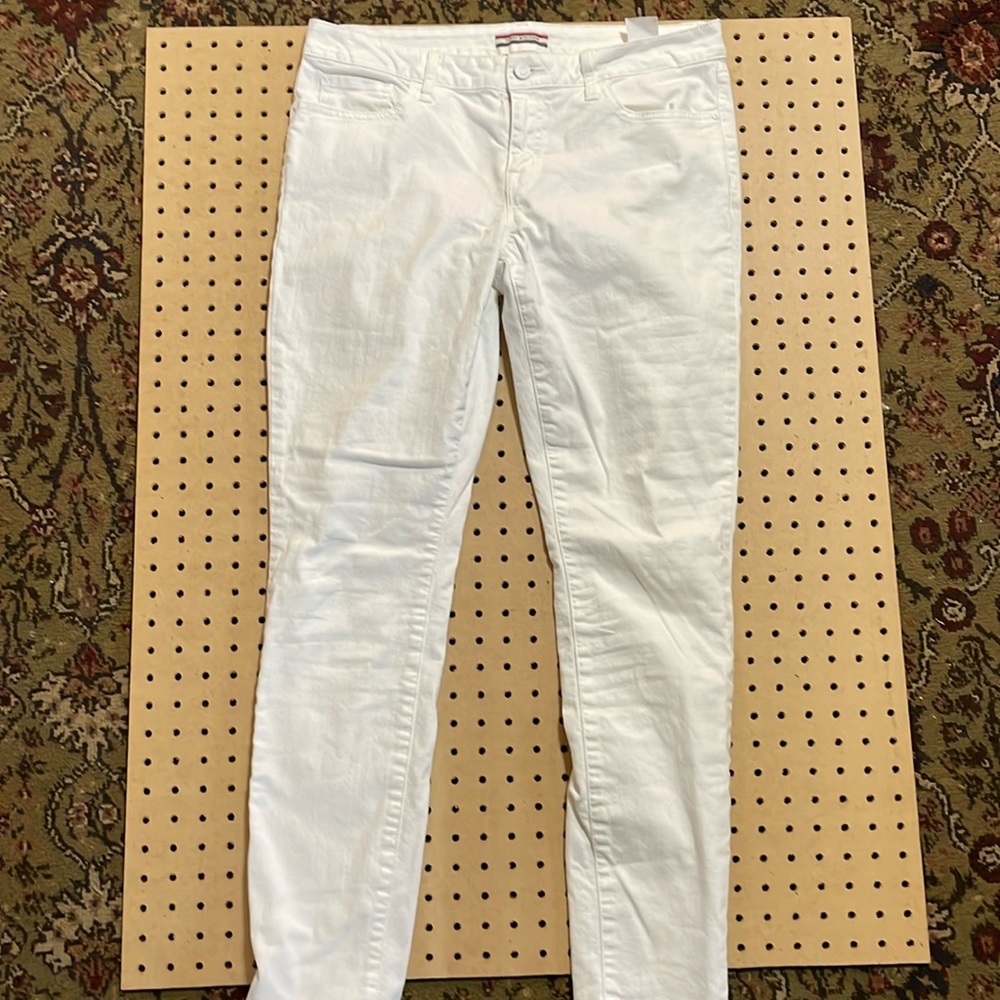Tommy Hilfiger Skinny Moulante White Jeans $137